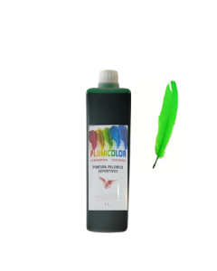 pintura verde plumicolor 1L.