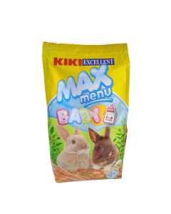 KIKI MAX MENU CONEJO BABY Alimento para Conejos Bebés Rico en Fibra 1 KG