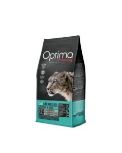 Optima Nova Sterilised Pollo y Arroz pienso para gatos 2KG