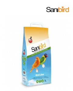 Sanibird arena absorbente para jaulas de pájaros  5l.