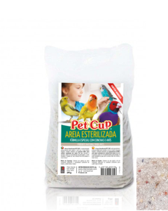 ARENA BLANCA ESTERILIZADA PET CUP  20 KG