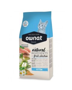 Pienso para el desarrollo Ownat Classic Gatos Kitten 4KG