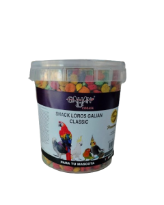 pienso SNACK LOROS GALIAN CLASSIC 620 GR CUBO