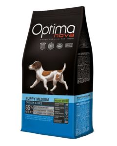 Optima Nova Puppy Medium Pollo pienso para perros 12kg