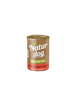 Lata cordero y arroz 400gm Naturdog