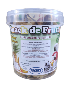 PEGUER SNACK DE FRUTAS CUBO 500 GR